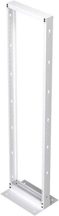 NavePoint 45U 2 Post Rack Open Frame Server Rack for 19 Inch Equipment, AV, Networking, Data & IT Devices, 2-Post Rack 45U 881lbs Weight Capacity, White