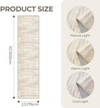 2'6 x 10' Runner Rug Non Slip,Washable Kitchen Rugs,Brown - Image 2