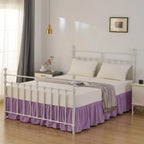 Bed Skirt Queen Size Ruffled Bed Skirts with Split Corners - Image 6
