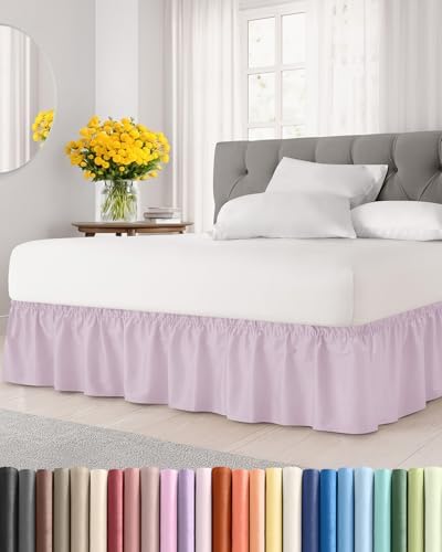 CGK Wrap Around Bed Skirt - College Dorm Room - 15" Inch, Twin/Twin XL by CGKUnlimited