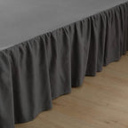 Bed Skirt Queen Size Ruffled Bed Skirts with Split Corners - Image 2