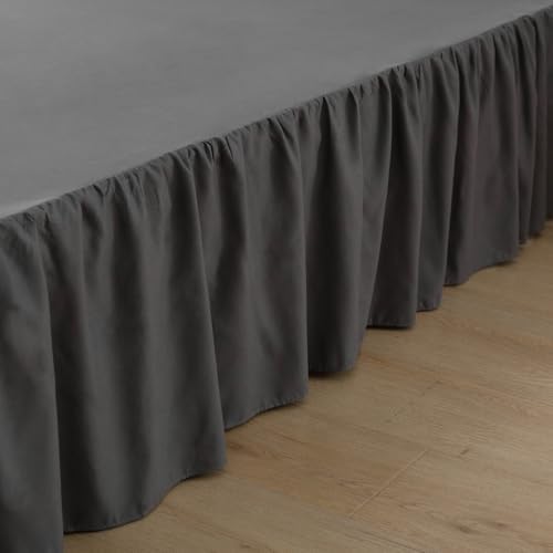 Bed Skirt Full Size Ruffled Bed Skirts with Split Corners - Image 2