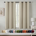 MIULEE Blackout Curtains for Bedroom 2 Panels 40 x 63 Inch Long Sand by MIULEE