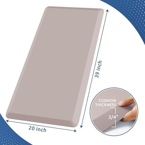 KitchenClouds 0.8" Thick Kitchen Floor Mat Cushioned Anti Fatigue (39"x20") - Image 2