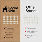 GORILLA GRIP® Slip Resistant Rug Pads for Hardwood Floor 9x12 Cream - Image 4