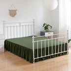 Bed Skirt Full Size Ruffled Bed Skirt with Split Corners - Image 2