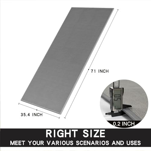 SUMLANS Kitchen Mat for Floor, Washable Non Slip Rugs, Grey - Image 2