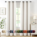 MIULEE Blackout Curtains for Bedroom 2 Panels 40 x 72 Inch Long Ivory by MIULEE