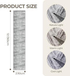 2x12 Runner Rug Non Slip,Washable Hallway Runner Rug,Grey - Image 2