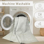 5x7 Washable Area Rugs for Living Room,Bedroom,Dining Room(Concrete Grey) - Image 4