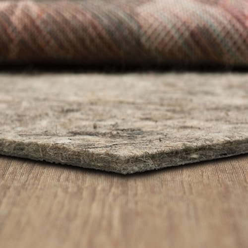 Mohawk Home Non Slip Rug Pad 5' x 7' - 1/2" Thick Felt + Latex Rubber Gripper - Dual Surface Cushion for Hardwood, Carpet, Tile Floors, Made in USA by MohawkHome