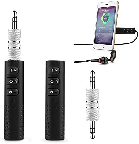 Bluetooth Receiver 5.0 Wireless Audio Receiver, Compatible with 3.5mm Jack AUX car Audio/Wired Headset/Home Stereo System, can be Connected to Smartphone/Tablet Bluetooth,