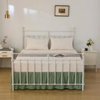 Bed Skirt Full Size Ruffled Bed Skirts with Split Corners - Image 5