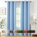 MIULEE Blackout Curtains for Bedroom 2 Panels 40 x 84 Inch Long Sky Blue by MIULEE