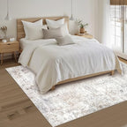 Beige Grey Washable Rugs 4x6 Area Rugs for Living Room,Bedroom,Dining Room - Image 7