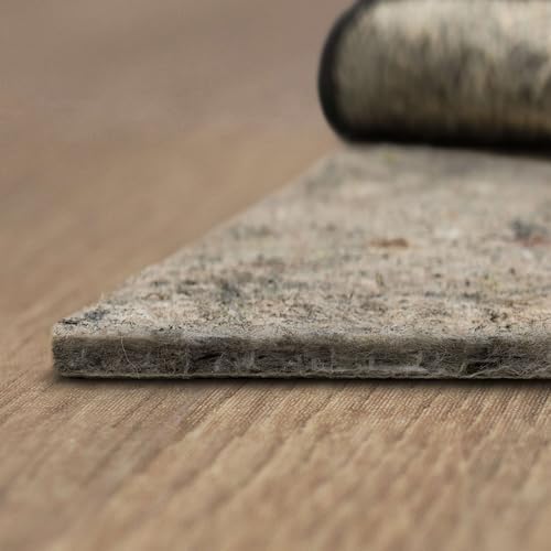 Mohawk Home Non Slip Rug Pad 5' 9" x 9'- 1/4" Thick Felt + Latex Rubber Gripper - Dual Surface Cushion for Hardwood, Carpet, Tile Floors, Made in USA by MohawkHome
