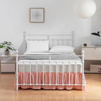 Bed Skirt Queen Size Ruffled Bed Skirts with Split Corners - Image 4