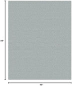 EARTHALL Washable Area Rug, Non Slip Entryway Rug, 4x5 Ft, Turquoise/Gray - Image 2