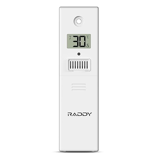 Raddy R5 Indoor Outdoor Wireless Remote Sensor for VP7 Professional Weather Station