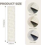 2x10 Runner Rug Non Slip,Washable Hallway Runner Rug,Beige - Image 2