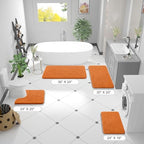 OLANLY Bathroom Runner Rugs 44x24, Extra Soft Absorbent Chenille Bath Rugs, Rubber Backing Quick Dry, Machine Washable Long Bath Mats for Bathroom Floor, Tub and Shower, Home Decor Accessories, Clay - Image 2
