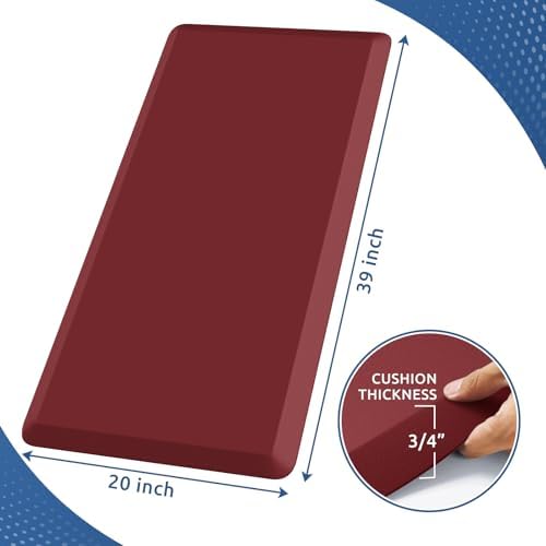 0.8" Thick Kitchen Mat Cushioned Anti Fatigue Rug Comfort Floor Mats - Image 2