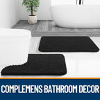 OLANLY Bathroom Rugs 35x24, Extra Soft Absorbent Chenille Bath Rugs - Image 7