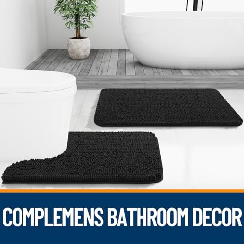 OLANLY Bathroom Runner Rugs 59x24, Extra Soft Absorbent Chenille Bath Rugs - Image 7