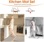 TranquilRelax 4/5 Inch Cushioned Anti Fatigue Kitchen Mats for Floor, Taupe - Image 5