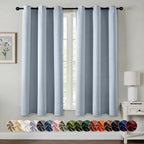 MIULEE Blackout Curtains for Bedroom 2 Panels 40 x 54 Inch Long Light Blue by MIULEE
