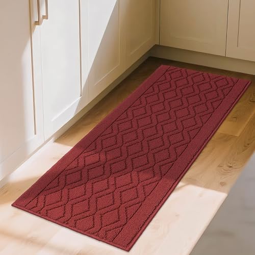 COSY HOMEER Kitchen Rugs and Mats 20"x48" Non Slip Kitchen Mats for Floor by COSYHOMEER