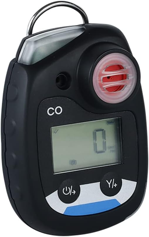ATO Carbon Monoxide CO Gas Detector, CO Gas Monitor with Sound, Light and Vibration Alarm, 0-500ppm, with Back Clip