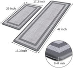 Mattitude Kitchen Mats Set of 2,Cushioned Anti-Fatigue Non-Skid Rug Sets - Image 2