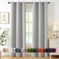 MIULEE Blackout Curtains for Bedroom 2 Panels 40 x 72 Inch Long Silver by MIULEE