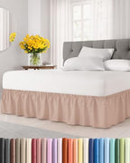 CGK Wrap Around Bed Skirt - College Dorm Room - 9" Inch, Twin/Twin XL by CGKUnlimited