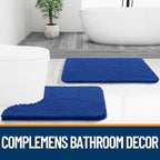 OLANLY Bathroom Runner Rugs 59x20, Extra Soft Absorbent Chenille Bath Rugs - Image 7