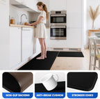 KitchenClouds Kitchen Mats for Floor,3PCS Cushioned Soft Kitchen Rugs - Image 5
