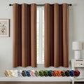 MIULEE Blackout Curtains for Bedroom 2 Panels 40 x 63 Inch Cappuccino Brown by MIULEE