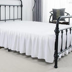 Bed Skirt Queen Size Ruffled Bed Skirt with Split Corners - Image 6