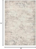 2x3 Washable Entryway Rug: Modern Abstract Soft Carpet Brown Beige - Image 2