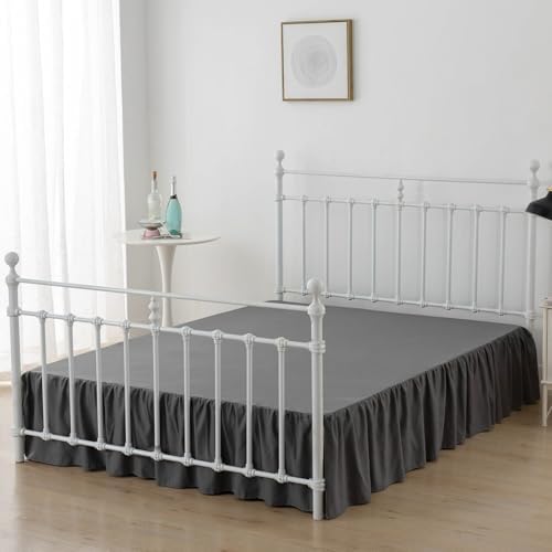 Bed Skirt Full Size Ruffled Bed Skirts with Split Corners - Image 3