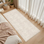 2x6 Hallway Washable Runner Rug: Neutral Kitchen Carpet Beige - Image 3