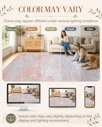 OLANLY 4x6 Washable Area Rug, Soft Non Slip Carpet for Bedroom Living Room - Image 2