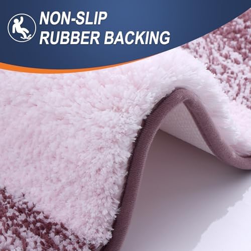 OLANLY Bathroom Runner Rug 70x24, Extra Soft Absorbent Microfiber Bath Rugs - Image 4