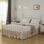 Bed Skirt, Full Size Ruffled Bed Skirts with Split Corners - Image 6