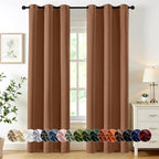 MIULEE Blackout Curtains for Bedroom 2 Panels 40 x 72 Inch Long Sun Baked by MIULEE