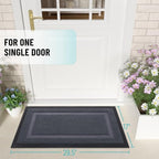 OLANLY Front Door Mat Outside 29.5x17, All-Season Heavy-Duty Rubber Doormat - Image 2