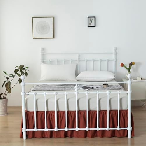 Bed Skirt Full Size Ruffled Bed Skirts with Split Corners - Image 5