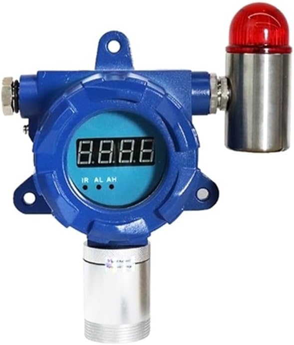 ATO Fixed Carbon Monoxide Gas Detector, 4-20mA Signal Output, CO Gas Leak Detector 0 to 100/500/1000 ppm, with Sound and Light Alarm (0-500ppm, 2NO+2NC)