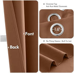 MIULEE Blackout Curtains for Bedroom 2 Panels 40 x 63 Inch Long Sun Baked - Image 4